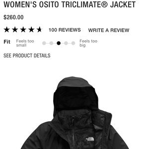North face Osito Triclimate Jacket